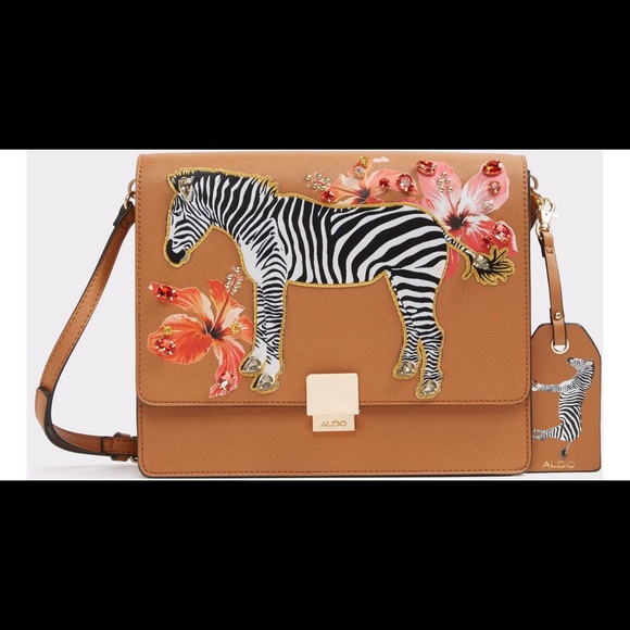 Brand NEW Unused ❤️🔥 Authentic Aldo plumspriings Zebra crossbody bag purse - Picture 7 of 11